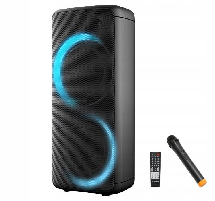 Kolumna Głośnik BLUETOOTH Radio FM USB MP3 KARAOKE dla DJ a Wodzirej a