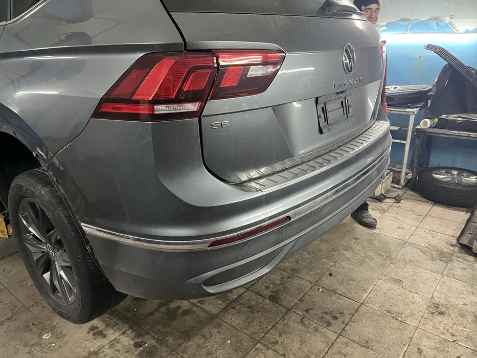 Задний бампер в сборе рестовый америка vw tiguan 2 2021  allspace