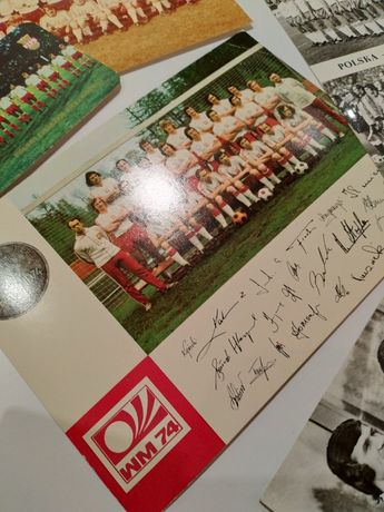 Pocztówka z Mistrzostw Świata 1974. Autograf!