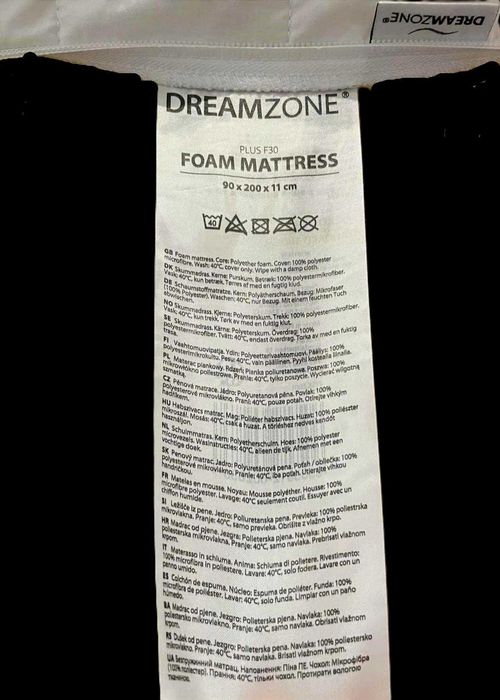 Materac Piankowy 90x200x11 DreamZone