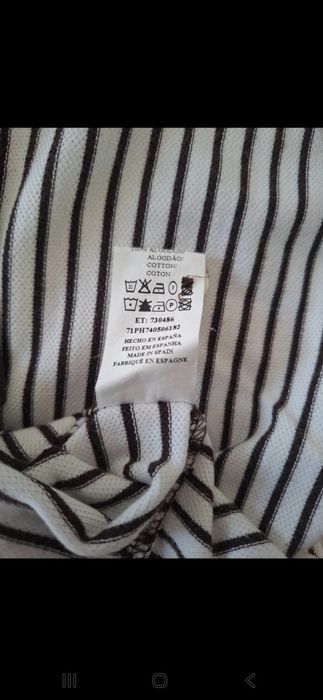 Polo riscas Castanho e Branco Purificacion Garcia - Homem (M)