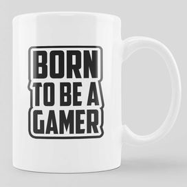 Kubek gracza BORN TO BE A GAMER prezent urodziny gaming