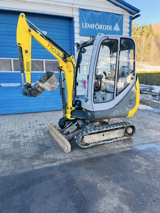 Wacker neuson 1703 RD 2011 minikoparka 1,7 tony koparka 4 łyżki