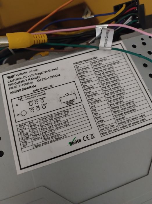 Radio samochodowe Vordon 2 din wysuwany ekran