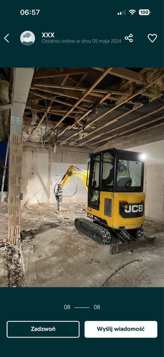 Usługi koparką ładowarką minikoparką transport piasek żwir