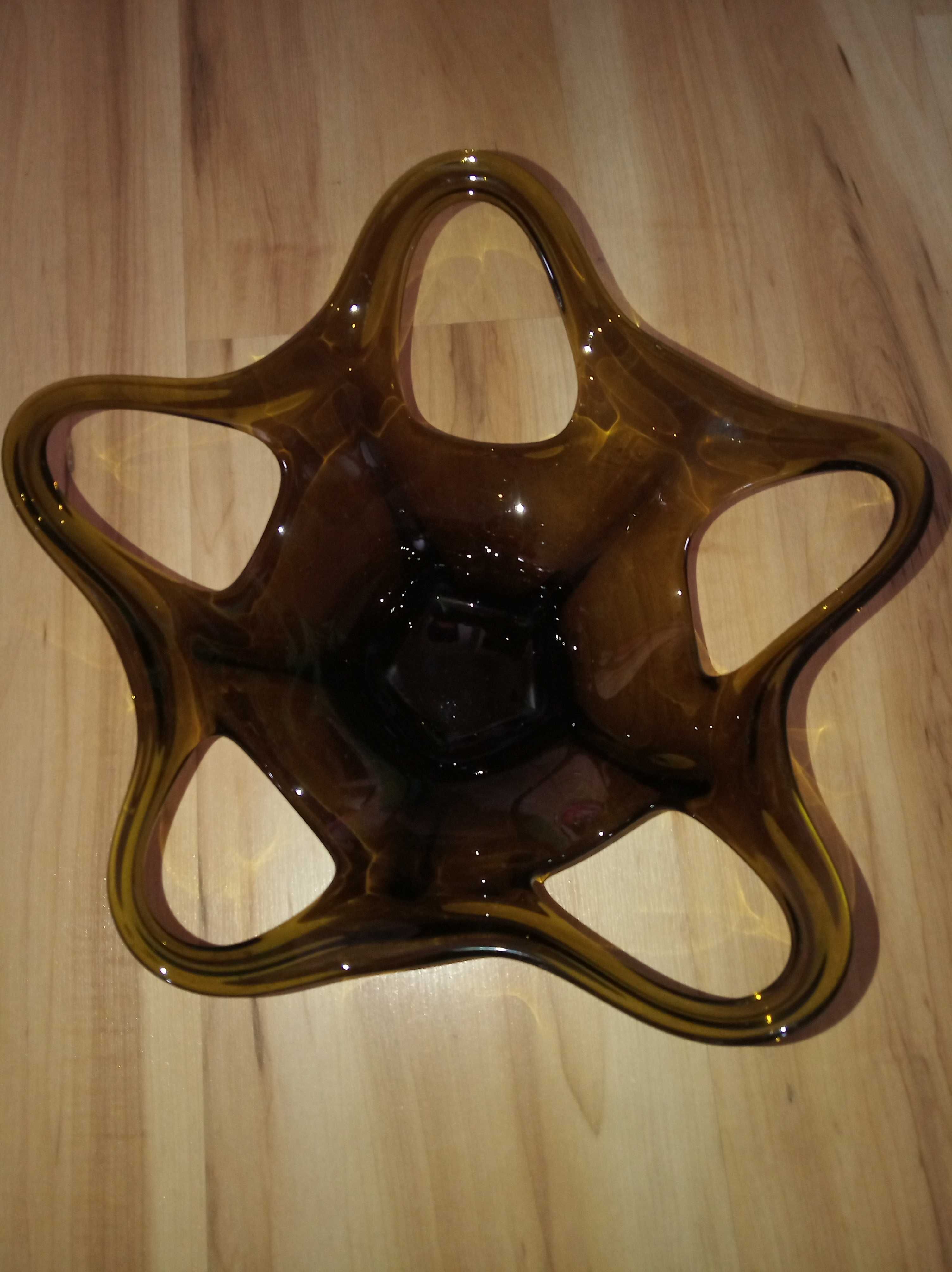 wazon x 2 ze szkła ręcznie formowanego vinted