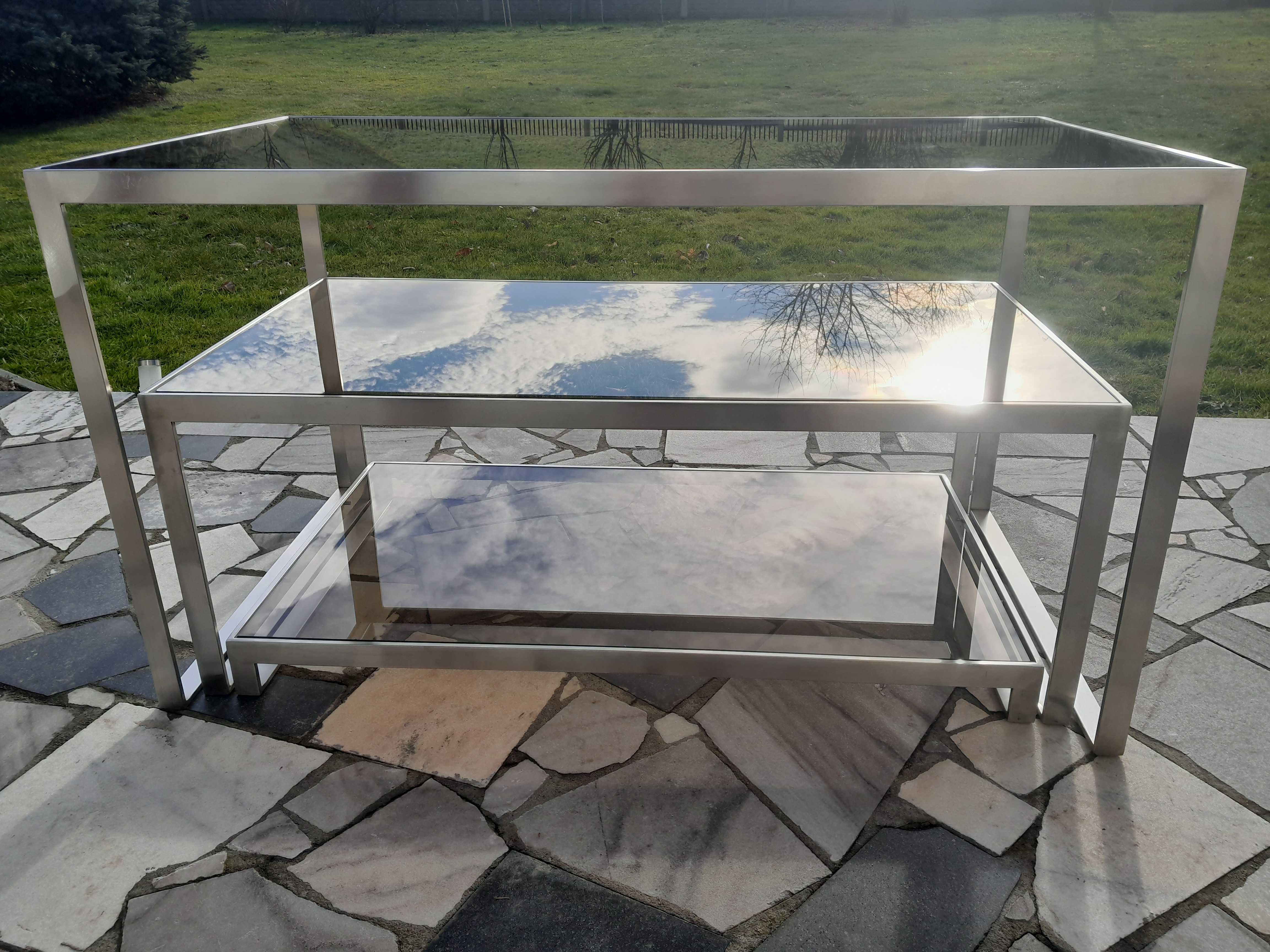 Stół ogrodowy szklany