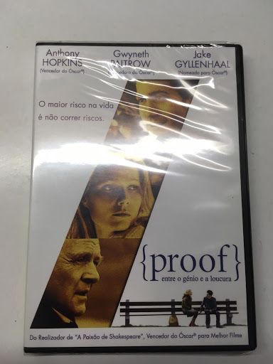 Dvd NOVO Proof Entre o Génio e a Loucura SELADO Entrega JÁ Filme Hopki