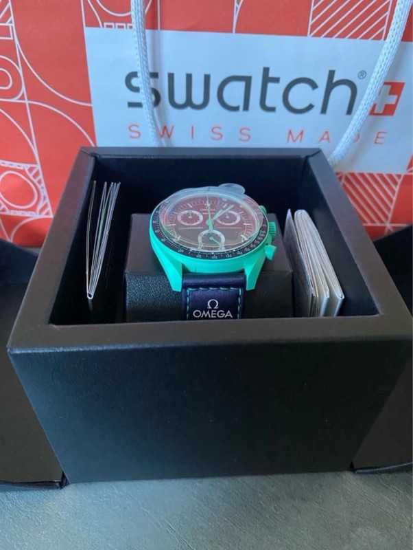 Omega x Swatch SO33L103 Polar Light - Nowoczesna Funkcjonalność