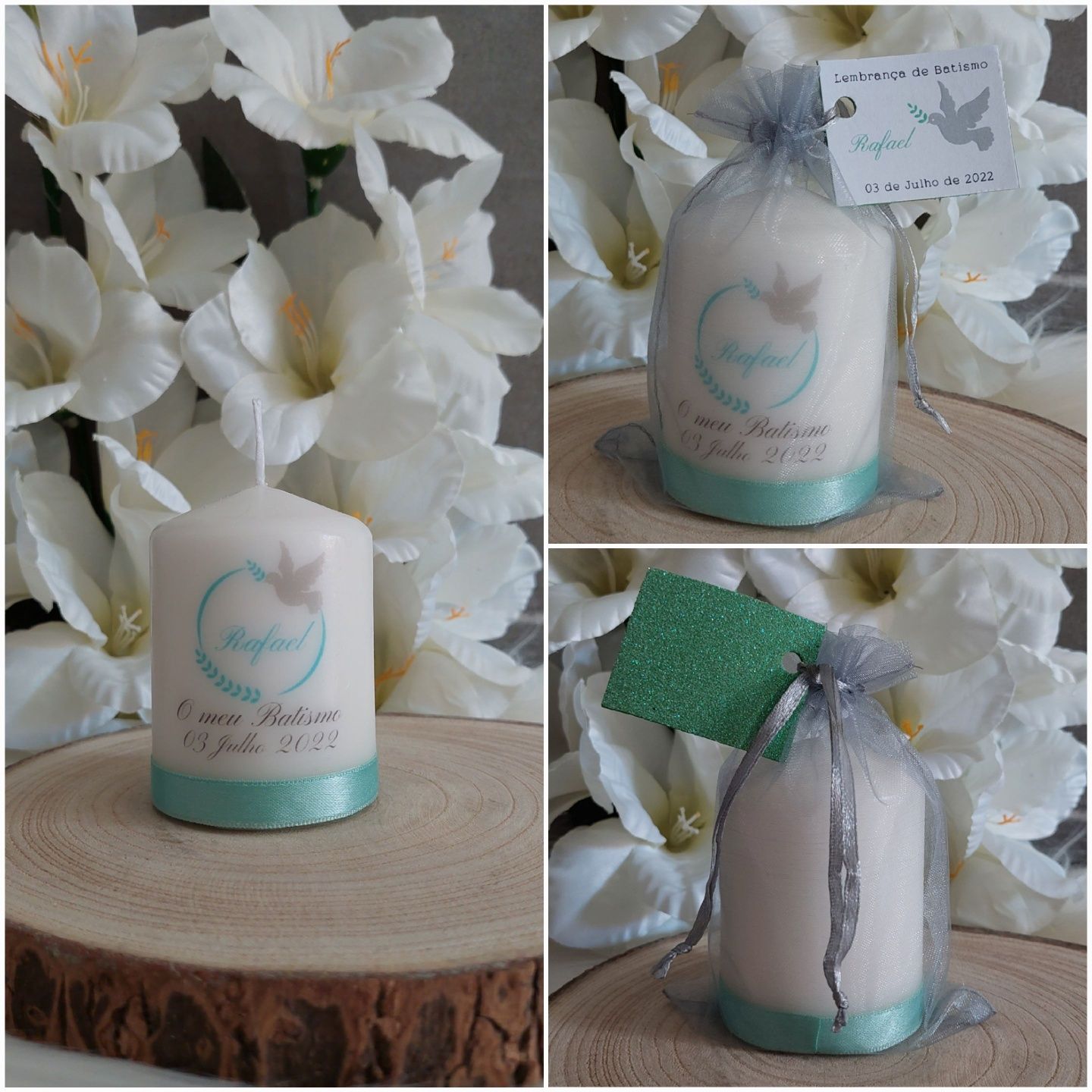 Lembrança de Batismo/Batizado/Comunhão - Mini-Velas - Vários