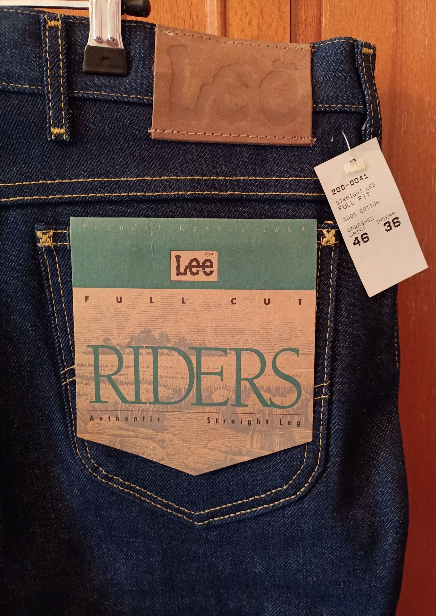 LEE Riders Made in USA W46 L36 Настоящие жесткие трущиеся джинсы 80х!