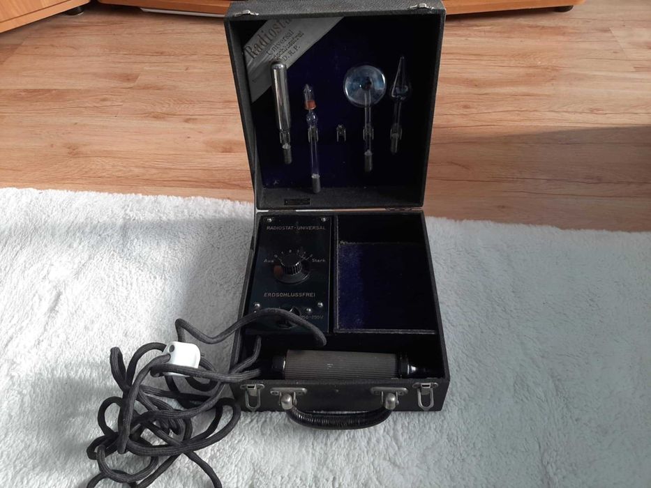 Radiostat antyk stare przedwojenne urządzenie masujące z elektrodami