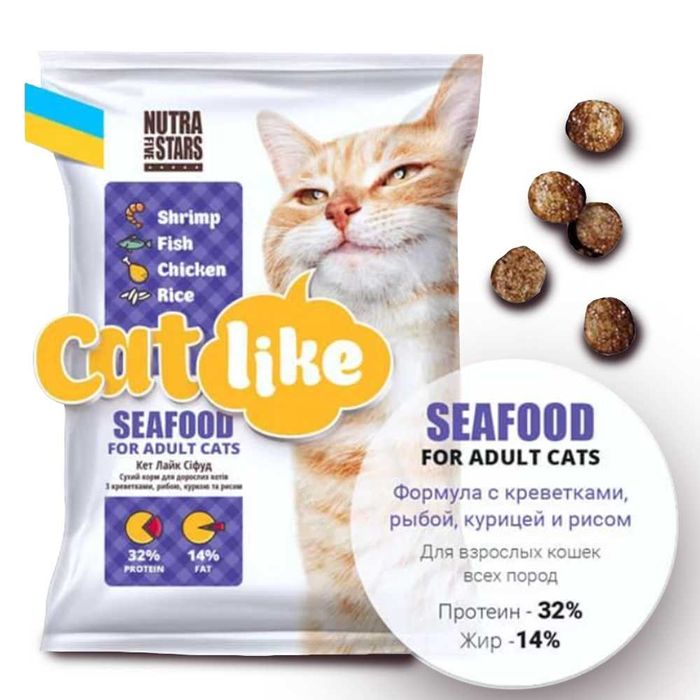 Сухий корм для котів Nutra 5 Stars  Cat Like 10 кг