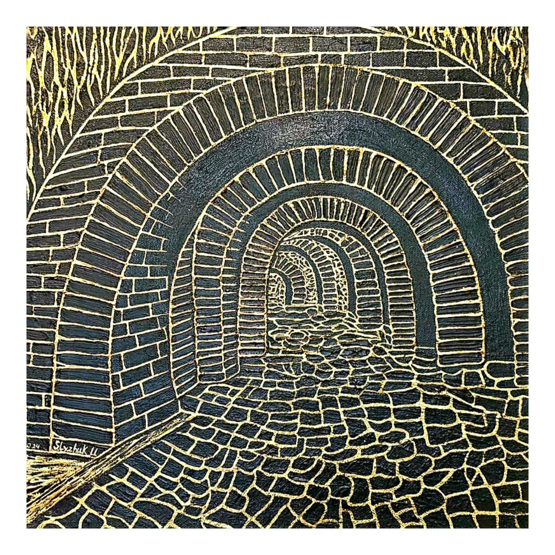 Obraz 3D "Tunel" 40×40