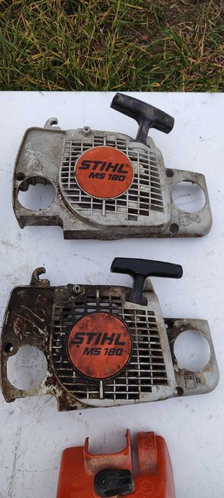 Rozrusznik Stihl MS 180 Manetka sprzęgła pokrywa cylindra