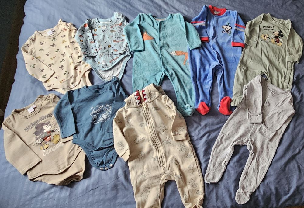 Ubranka dla chłopca r 74  jesienno wiosenne  stan bd