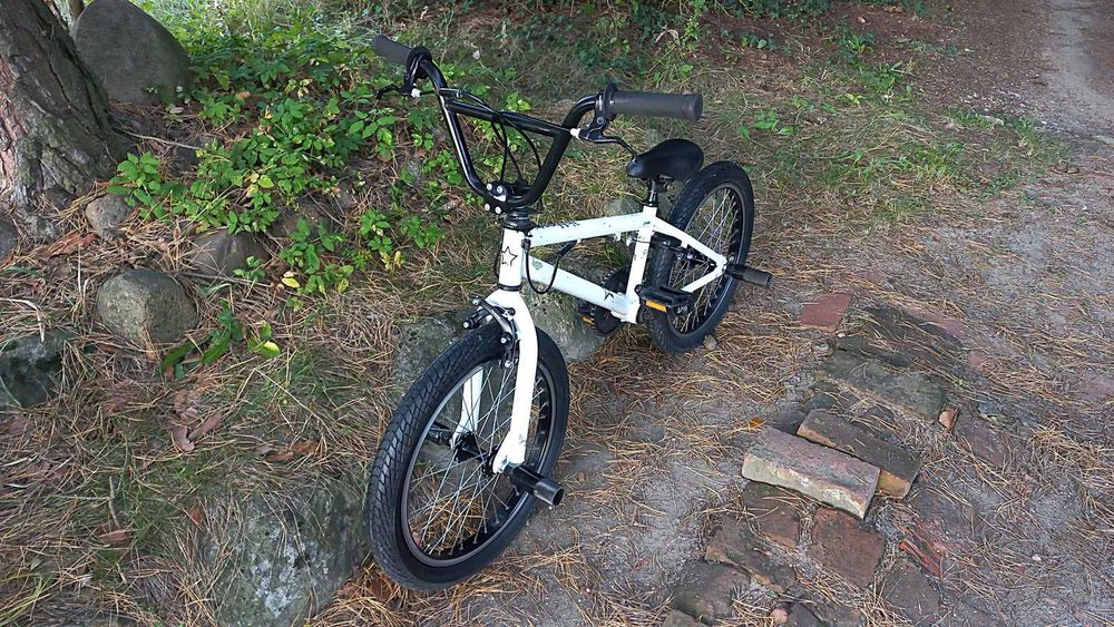 Rower Młodzieżowy Bmx Fishbone P1000 do Skakania Rotor 360 4 Pegi 20