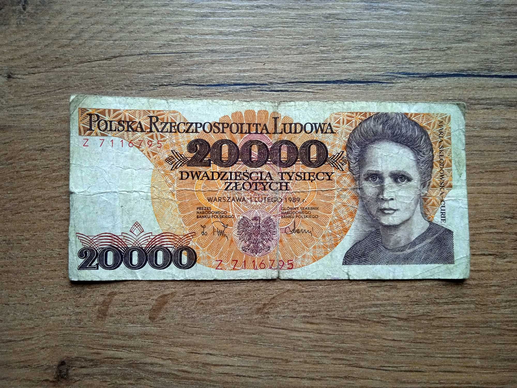 20000 zł 1989  ser. Z