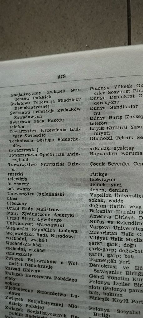 Słownik turecko polski - polsko turecki Wiedza Powszechna 1983, 480 s.
