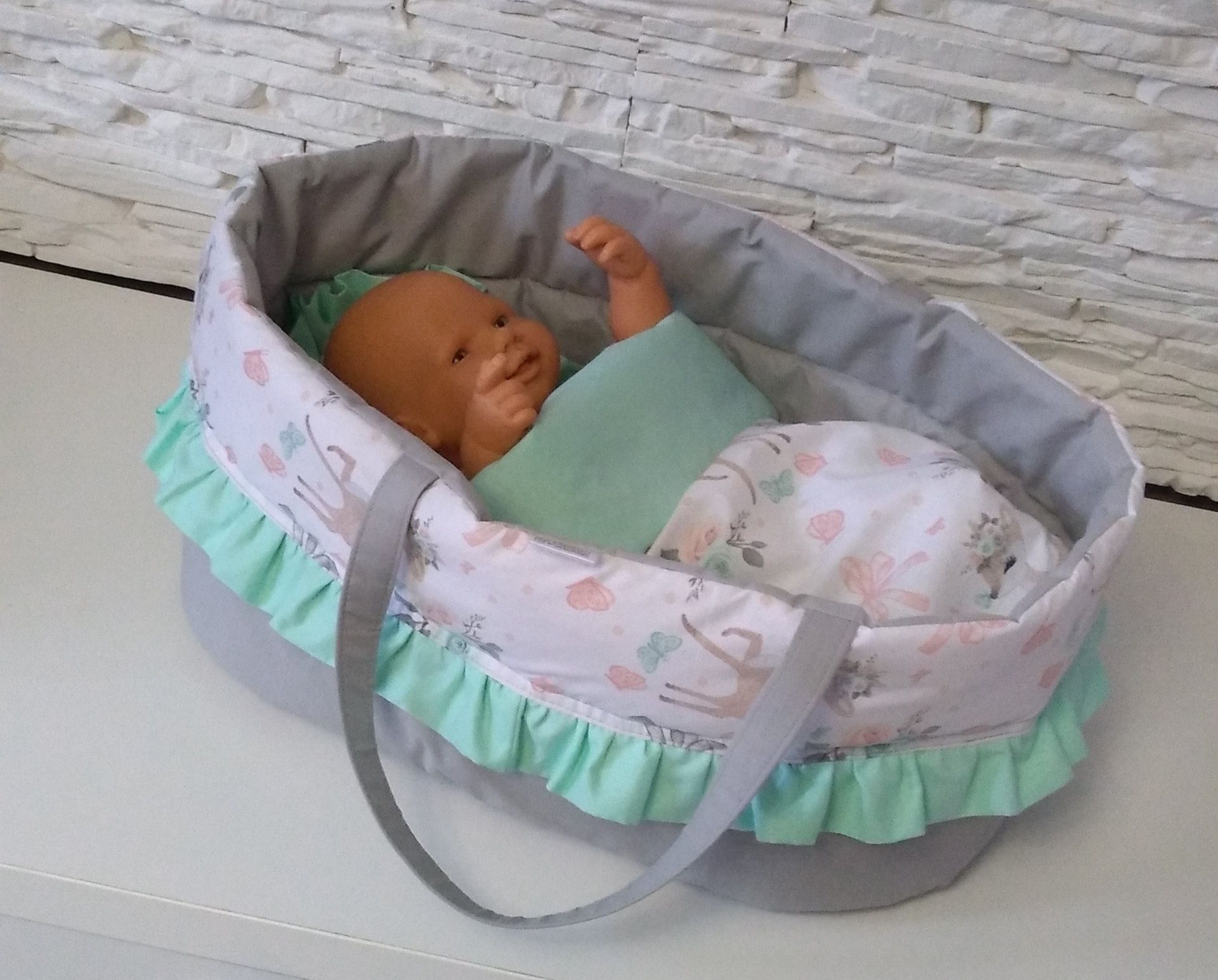 Nosidełko i pościel dla lalki baby born Annabelle lalka Hiszpańska