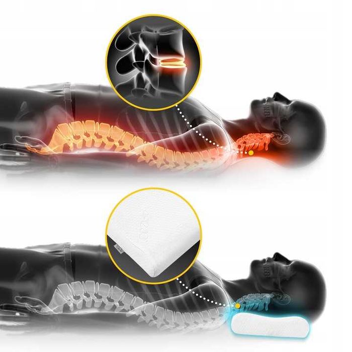 Poduszka Ortopedyczna Do Spania Na Boku Profilowana Pianka Memory