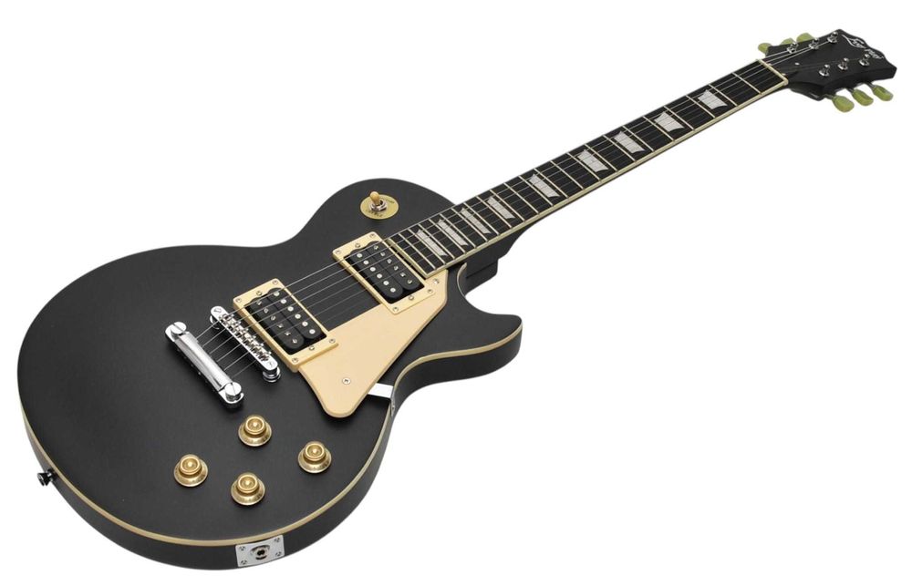 Gitara elektryczna Ever Play Les Paul czarna + kabel