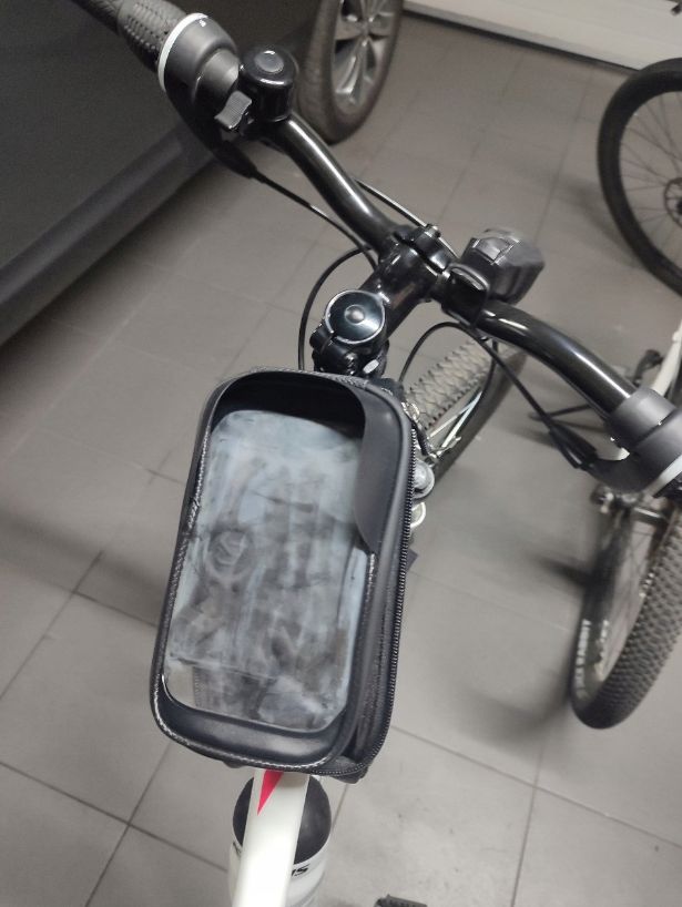 Duża sakwa na rower torba uchwyt etui na telefon dotykowa pokrowiec