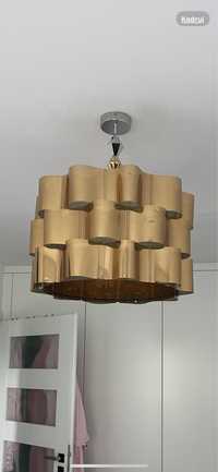 Ikea Alvstart klosz złoty złota lampa abażur