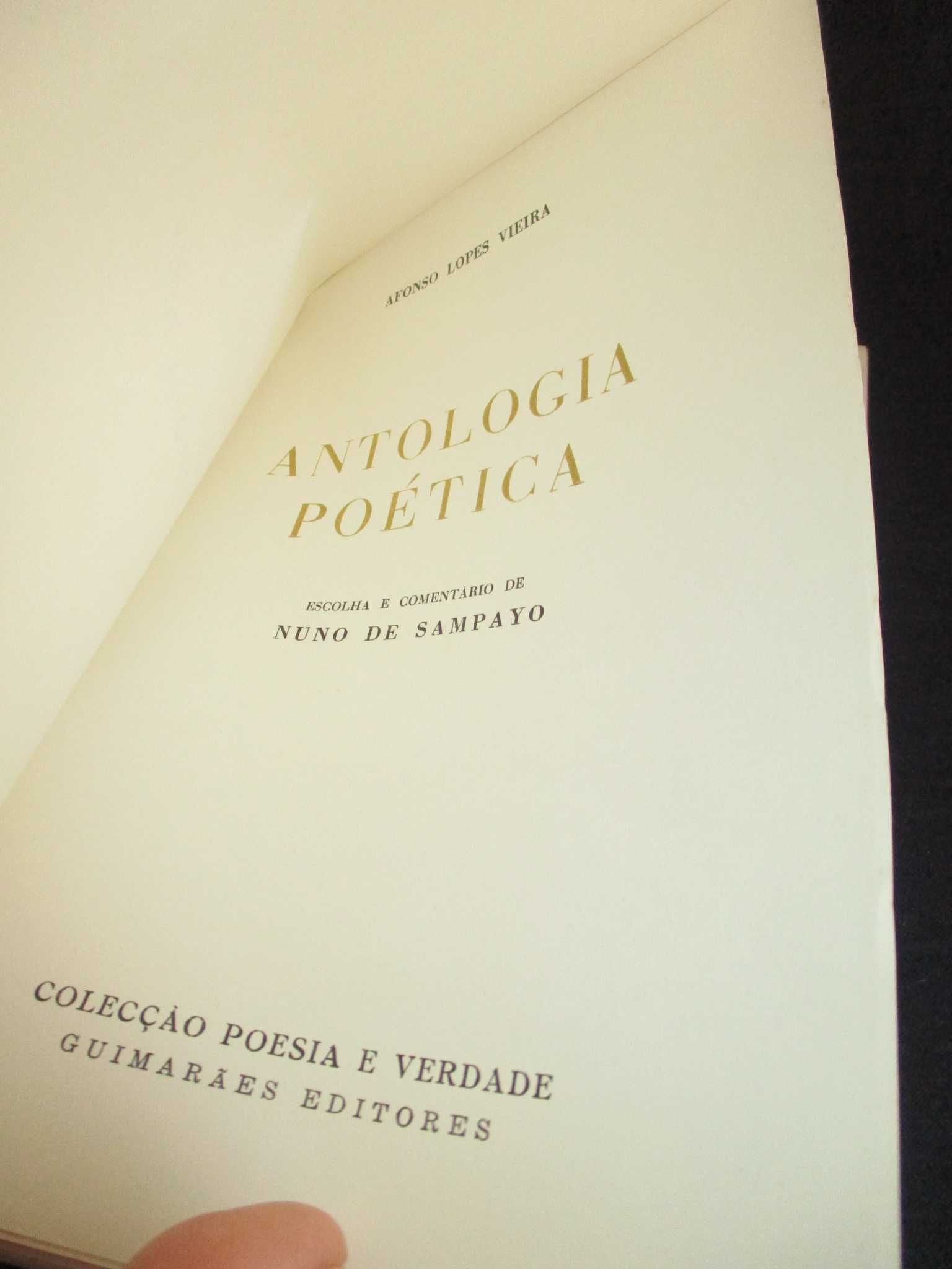 Livro Antologia Poética Afonso Lopes Vieira Poesia e Verdade 1966