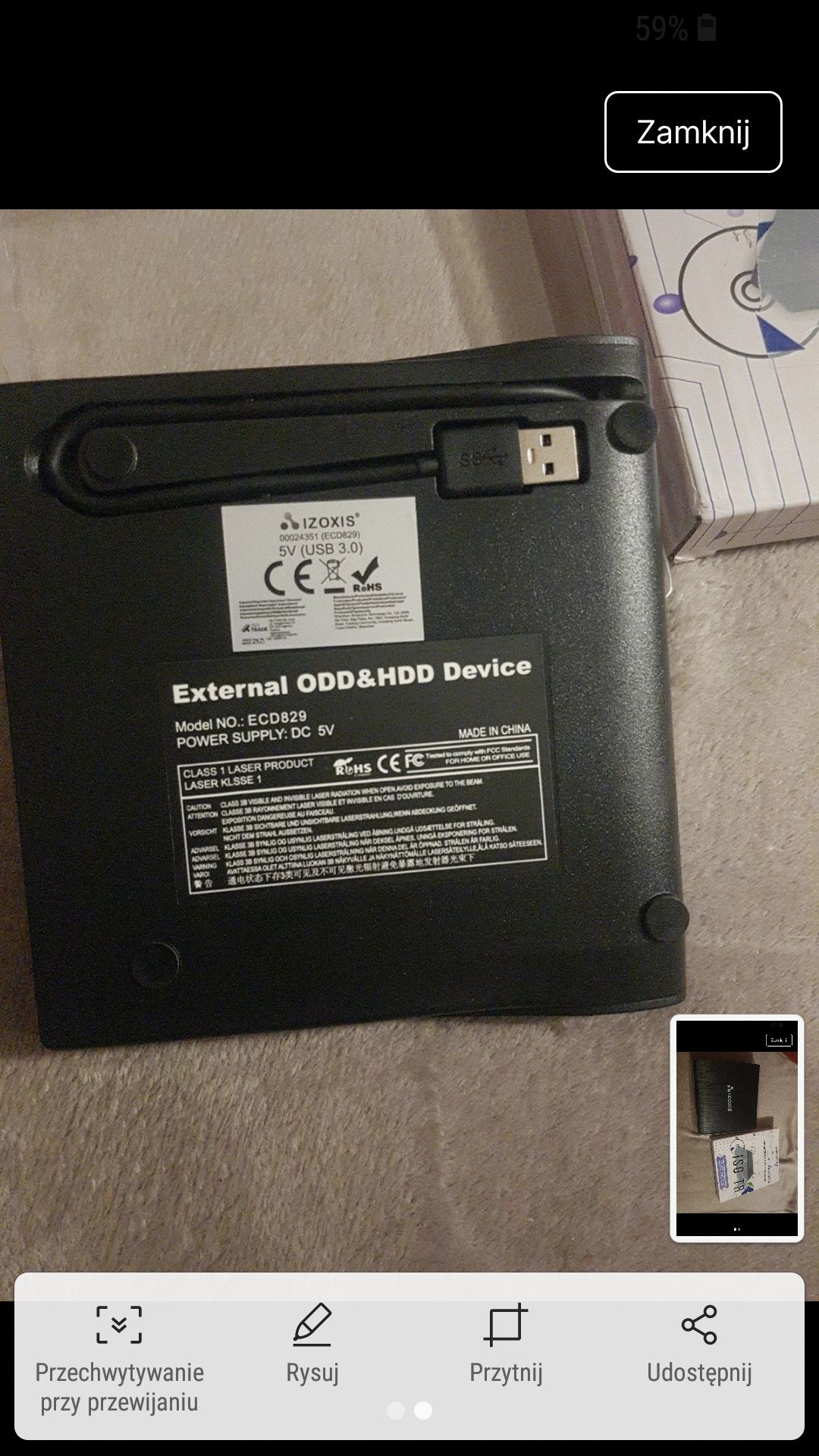 Napęd zewnętrzny+nagrywarka CD
