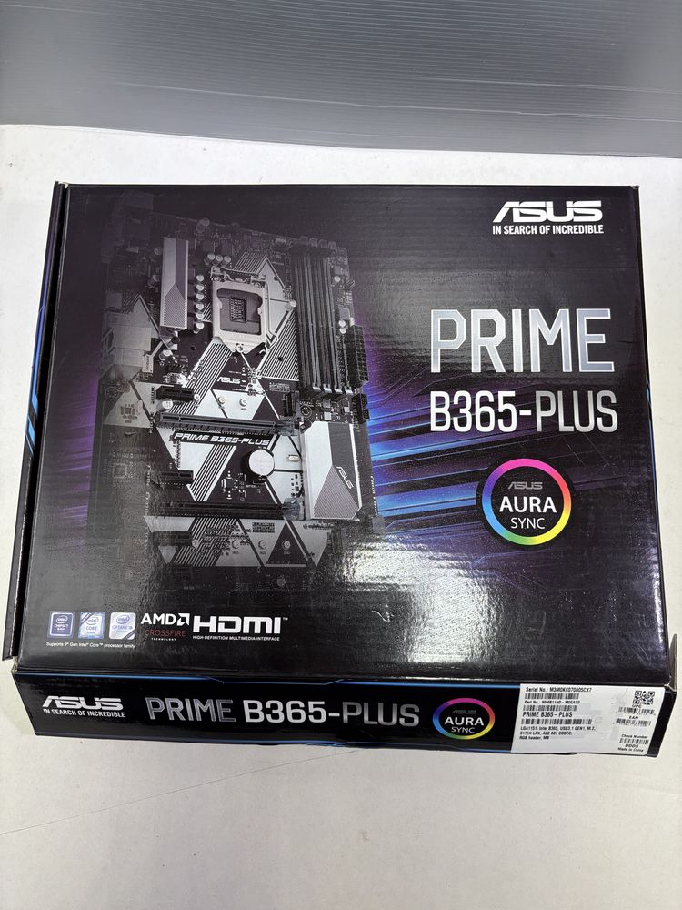 Комплект материнської плати ASUS PRIME B365 PLUS процесор кулер пам'ят