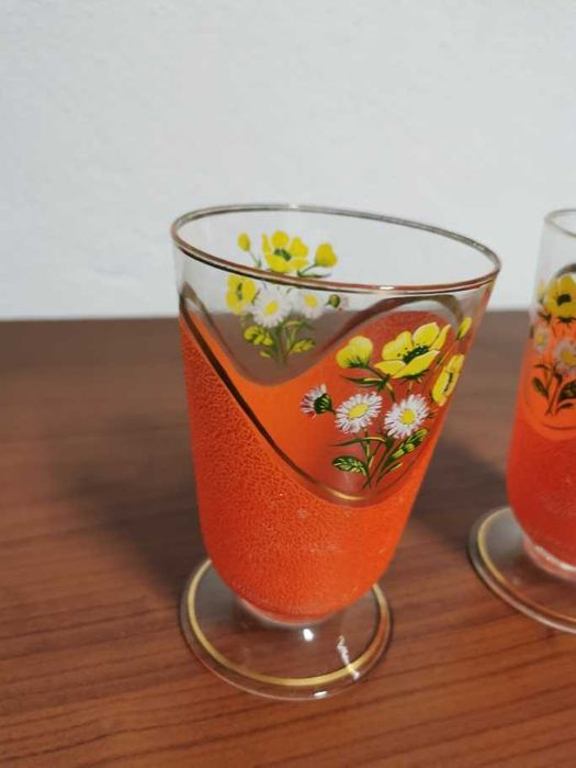 Copos Vintage - Pintados Mão - Estado Novo
