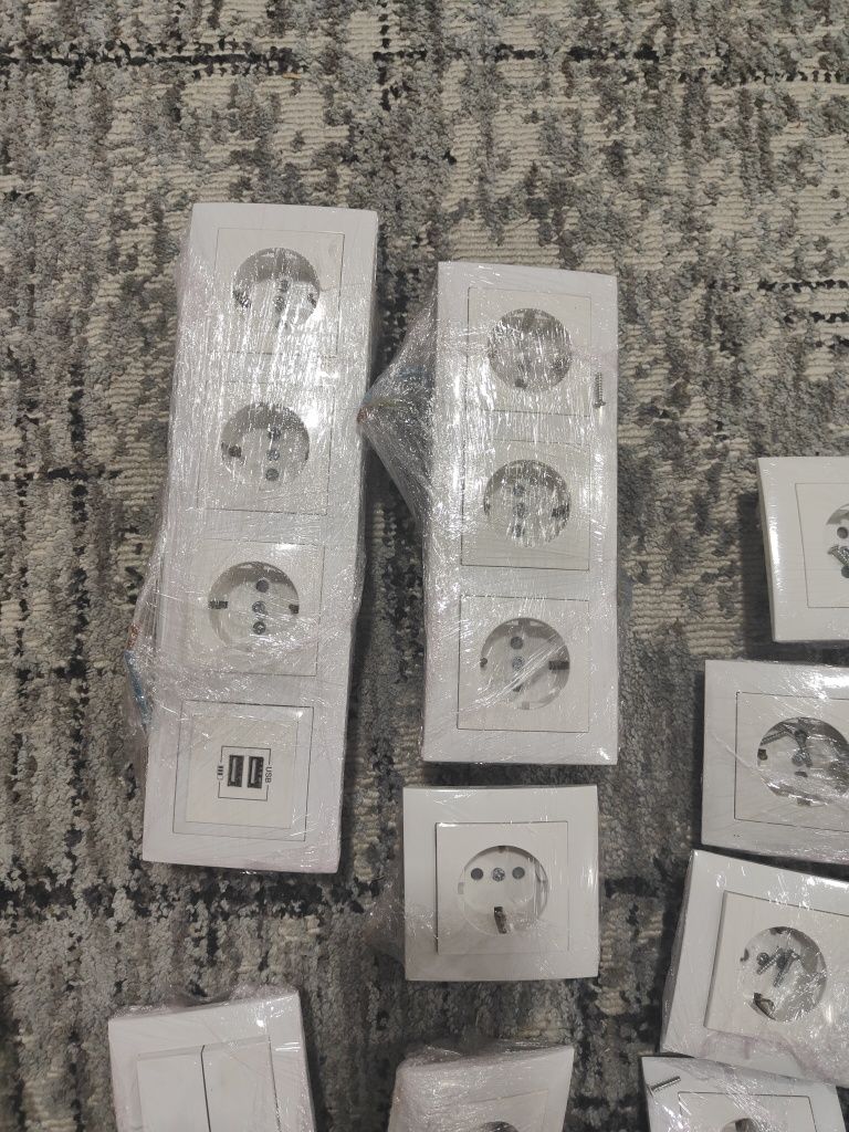 Tomadas interruptores e tomadas USB