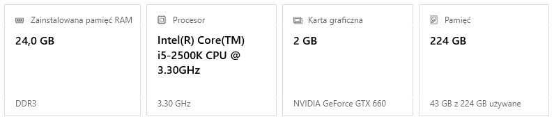 Komputer i5 + 24 GB RAM + SSD + Monitor 24" BenQ | Gotowy do pracy