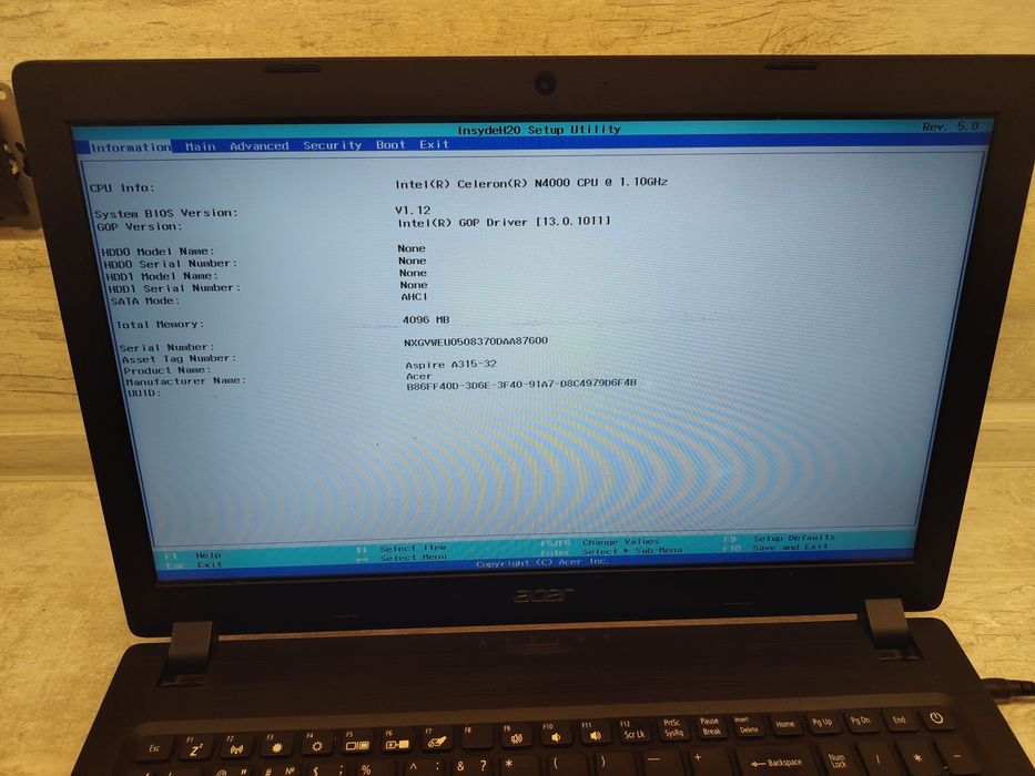Материнська плата Aspire 3 A315‑32 (AEZAAF00010