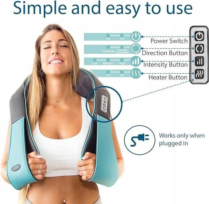 Pomysł na prezent, masażer Shiatsu z funkcją podgrzewania MoCuishle.