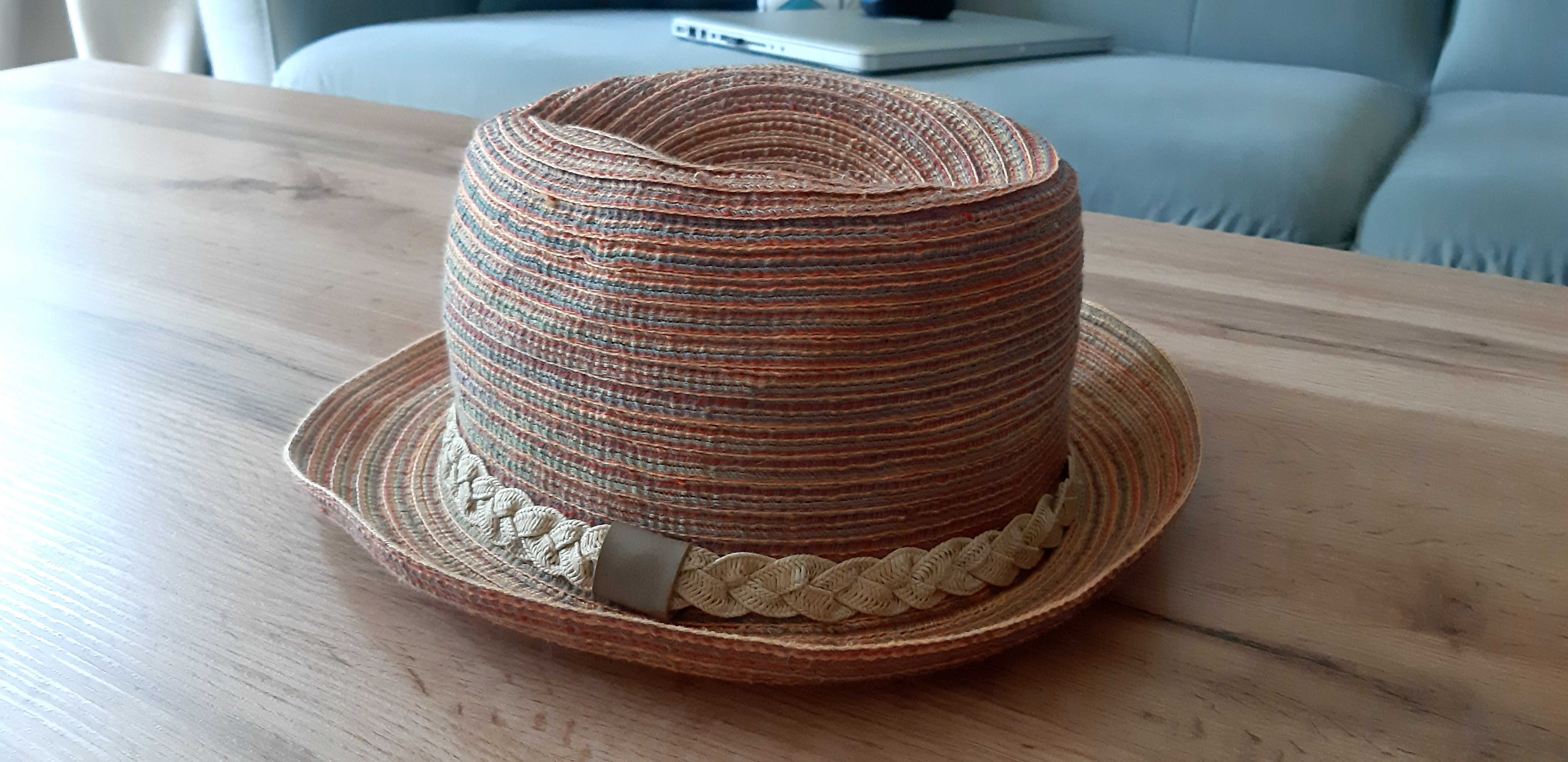 Kolorowy miękki kapelusz na lato Seeberger