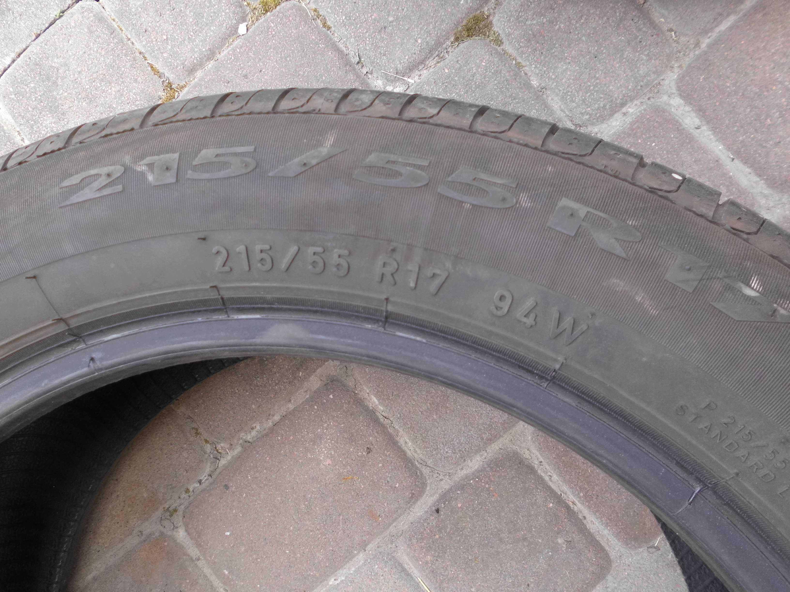 215/55 R17 Pirelli Летние почти новые