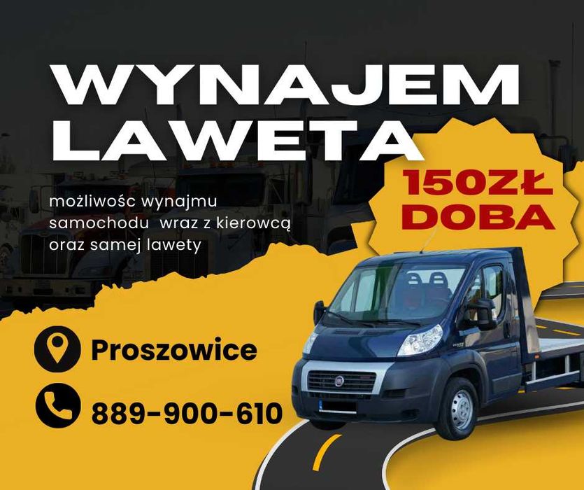 WYNAJEM- autolaweta -150zł/doba