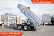 Przyczepa Neptun Kipper N27-256 2 [GN251] z kirem kiprowana 2700 kg
