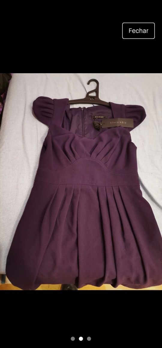 Vestido roxo elegante