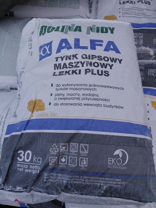 Dolina Nidy Alfa tynk gipsowy 30kg