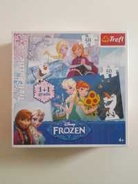 TREFL Puzzle x2 Disney Kraina Lodu Elsa i Anna 100 elementów