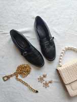 Mokasyny loafersy skóra naturalna