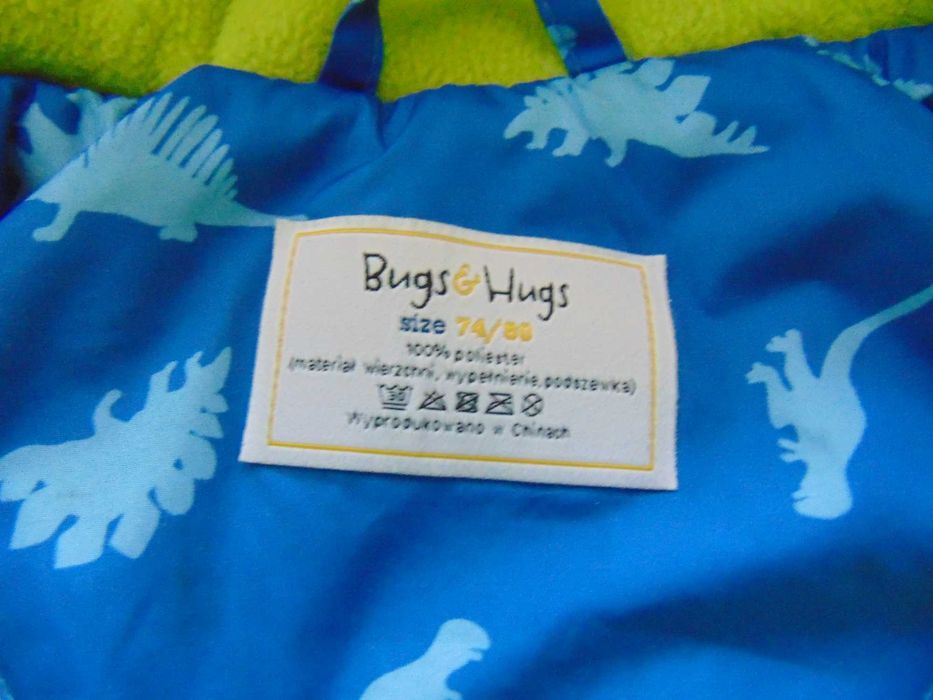 Bugs&Hugs kombinezon niemowlęcy jednoczęściowy 74-80 cm