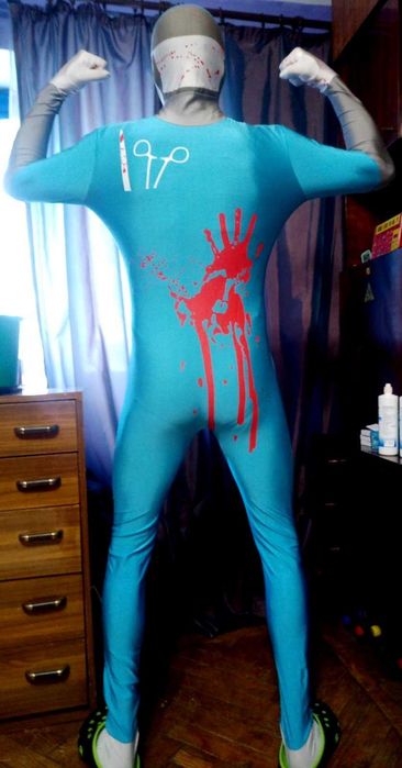 Комбинезон костюм для аниматоров крейзи доктор, размер L