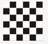 Włoska mozaika - szachwonica czarno/biała 5x5 połyskk