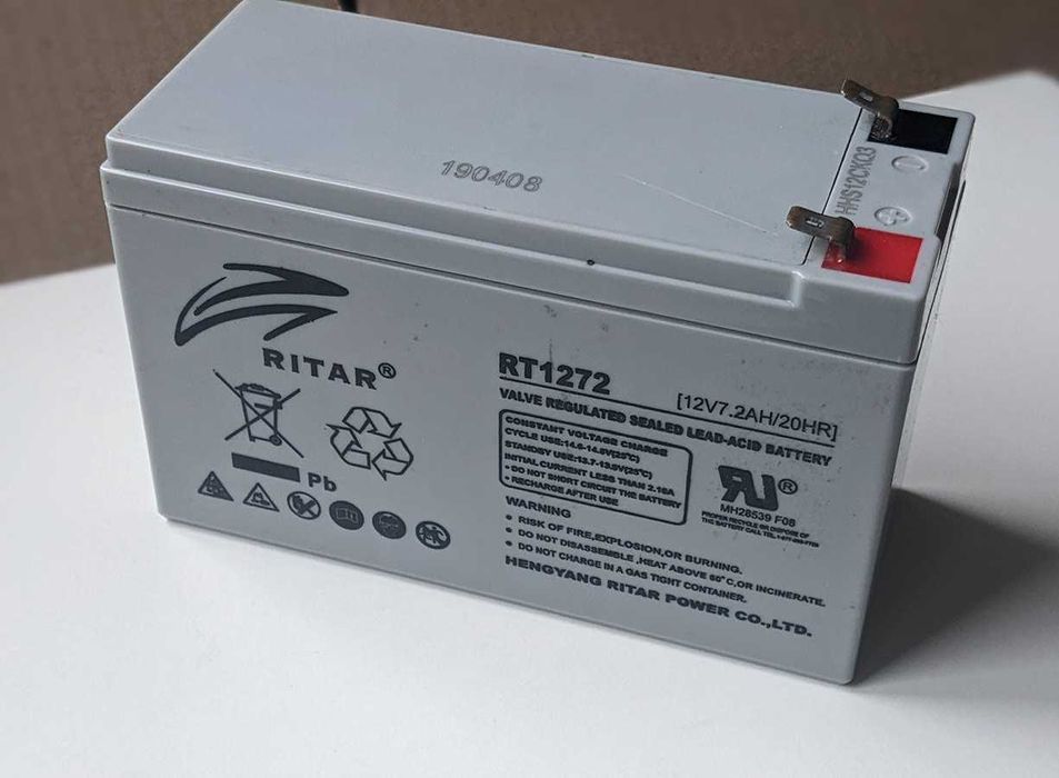 Акумуляторна батарея 12V 7.2A RITAR для ДБЖ ИБП (UPS) 151x94x65 мм