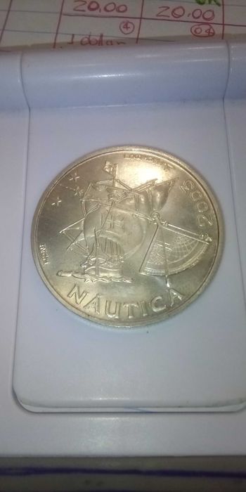 Moeda de 10 euros em prata náutica de 2003