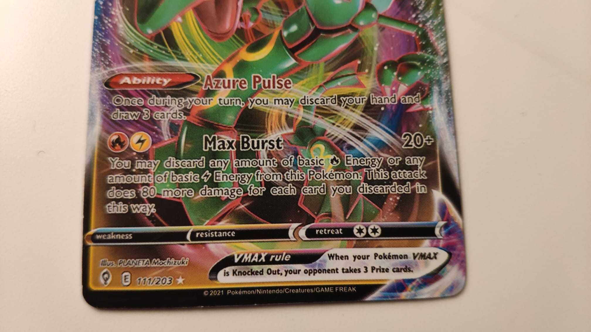 Vendo carta Pokémon RAYQUAZA VMAX